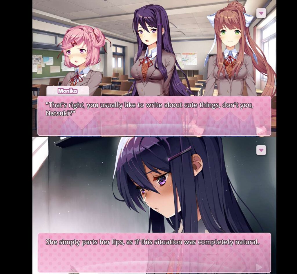 Doki Doki Literature Club! เวอร์ชันมือถือเปิดให้บริการบนสโตร์ไทย 5 Doki Doki Literature Club! เวอร์ชันมือถือเปิดให้บริการบนสโตร์ไทย