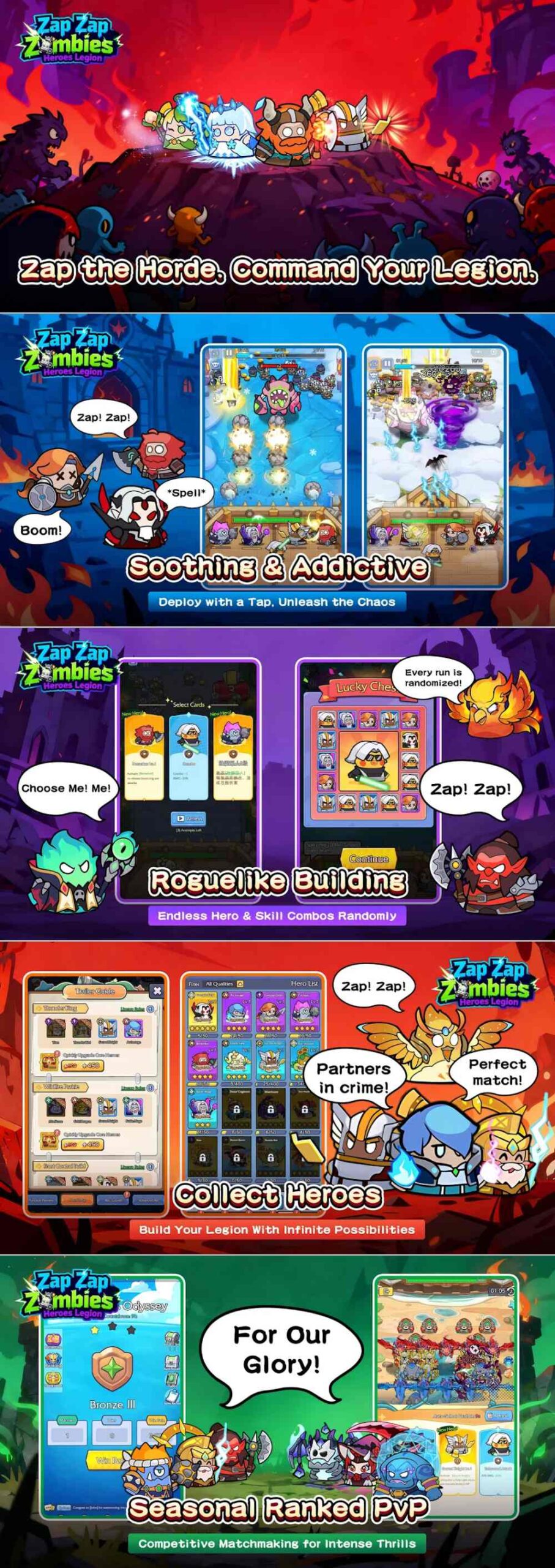 Zap Zap Zombies: Heroes Legion เปิดให้ลงทะเบียนล่วงหน้าบนสโตร์ไทยแล้ว 3 Zap Zap Zombies