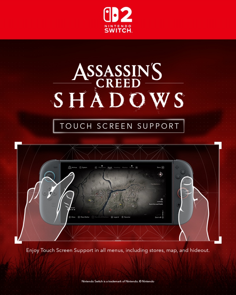 Assassin’s Creed Shadows วางจำหน่ายแล้วบน Nintendo Switch™ 2