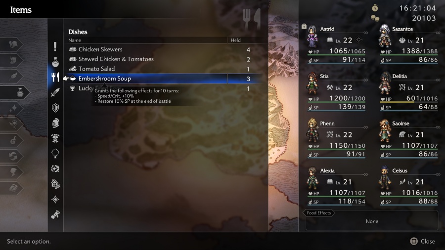 รวมเทคนิคการตั้งชื่ออาหารเป็นภาษาอังกฤษให้น่าสนใจใน Octopath Traveler 0 2 How to name food in Octopath Traveler 0