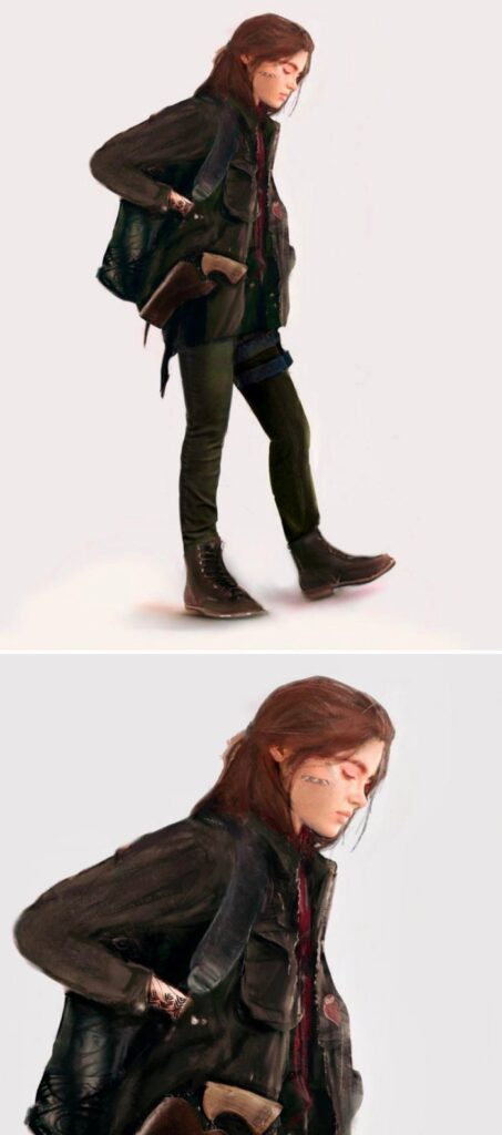 แฟนอาร์ตโชว์แนวคิด Ellie ใน TLOU Part III 2 แฟนอาร์ตโชว์แนวคิด Ellie ใน TLOU Part III