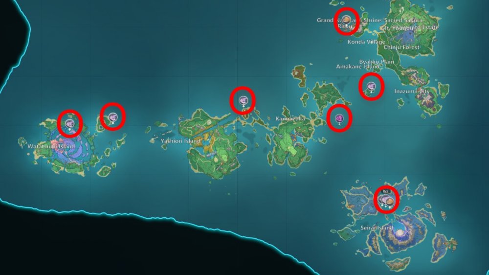 เผยจุดตกปลาทุกจุดใน Genshin Impact