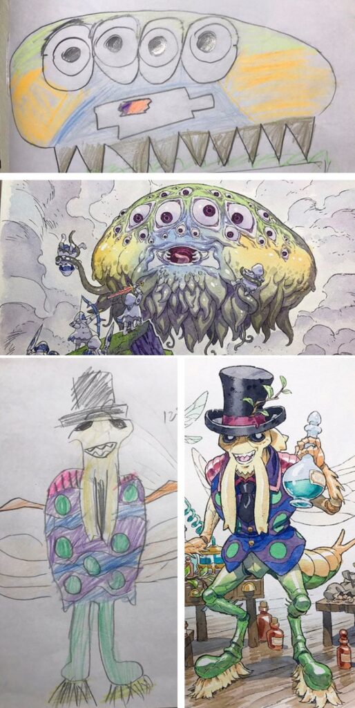 พ่อสุดคูลออกแบบมอนสเตอร์สุดเท่จากภาพของลูก