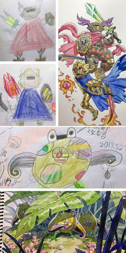 พ่อสุดคูลออกแบบมอนสเตอร์สุดเท่จากภาพของลูก