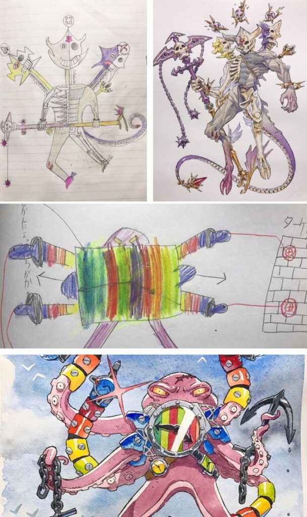 พ่อสุดคูลออกแบบมอนสเตอร์สุดเท่จากภาพของลูก