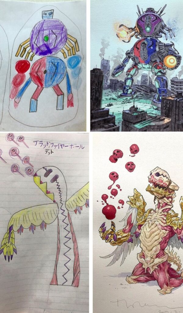 พ่อสุดคูลออกแบบมอนสเตอร์สุดเท่จากภาพของลูก