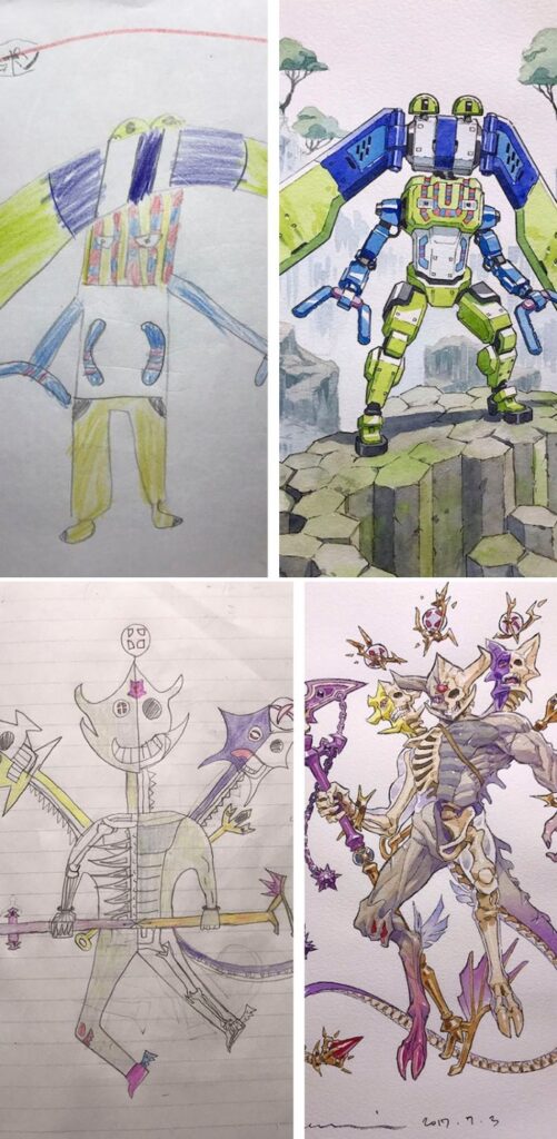 พ่อสุดคูลออกแบบมอนสเตอร์สุดเท่จากภาพของลูก