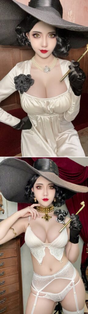 Lady Dimitrescu ขอเซ็กซี่บ้าง มาลุ๊คใหม่ในเสื้อผ้าน้อยชิ้น