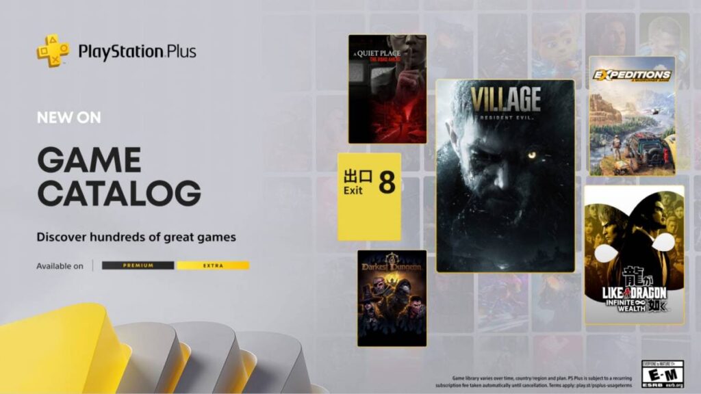 PS Plus Extra เตรียมเปิดให้เล่น Resident Evil Village - Like a Dragon: Infinity Wealth