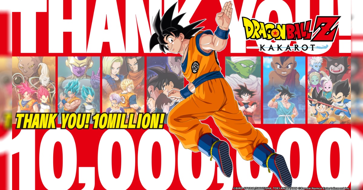 DRAGON BALL Z: KAKAROT ฉลองยอดขาย 10 ล้านชุดทั่วโลก