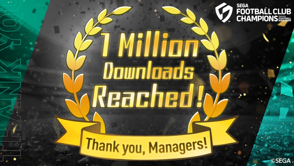 SEGA FOOTBALL CLUB CHAMPIONS 2026 ยอดดาวน์โหลดทะลุ 1 ล้านตั้งแต่เปิดให้บริการวันแรก