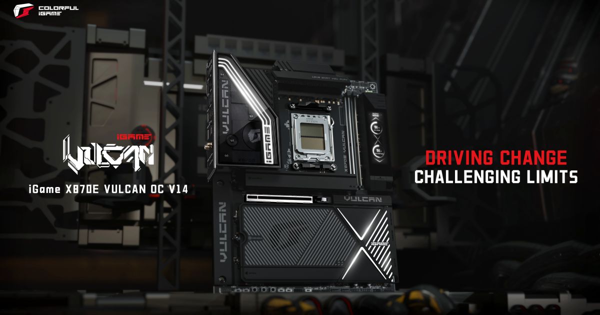 COLORFUL เปิดตัวเมนบอร์ดเรือธง iGame X870E VULCAN OC