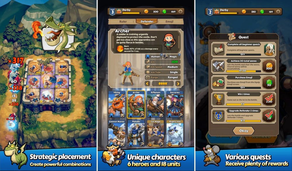 Defense Derby เกมมือถือ Tower Defense เปิดให้เล่นบนสโตร์ไทย