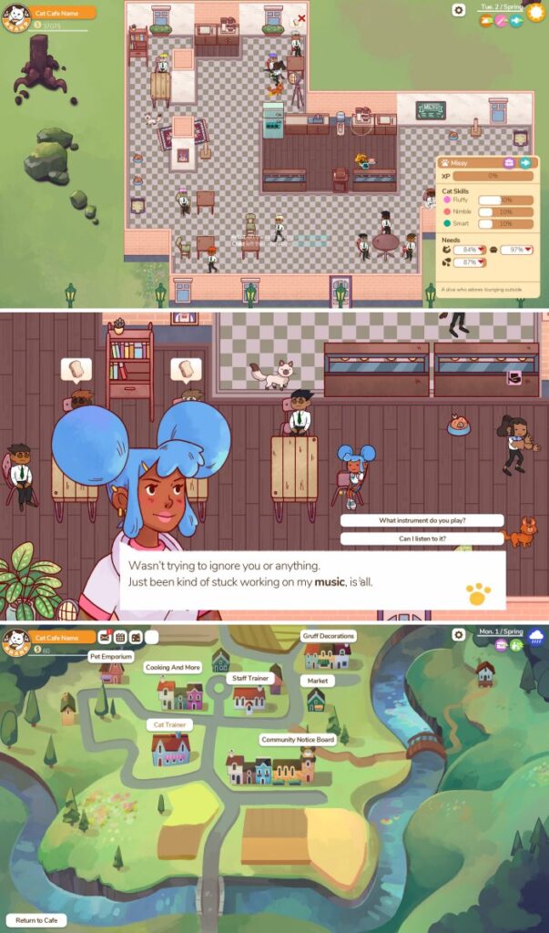 บริหารคาเฟ่หรูเอาใจเหล่าทาสแมวใน Cat Cafe Manager