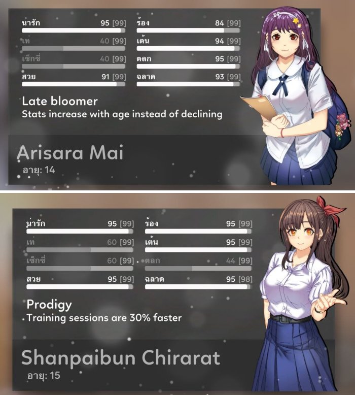 ม็อดใหม่ Idol Manager เพิ่มชุดนักเรียนไทย