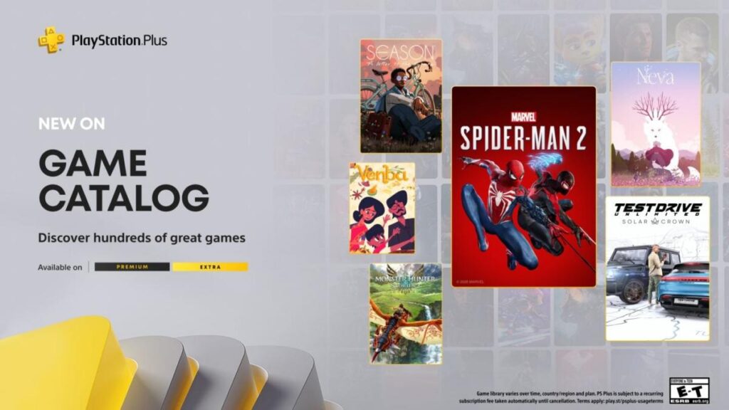 PS Plus Extra เตรียมเปิดให้เล่น Spider-Man 2 และ Monster Hunter Stories
