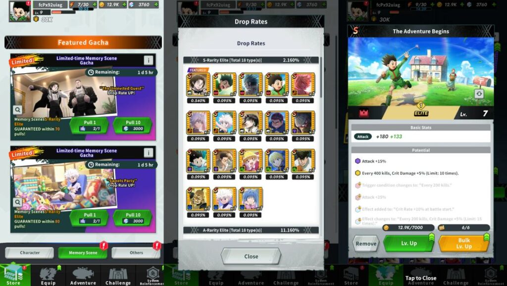 ส่องระบบที่น่าสนใจในเกม Hunter x Hunter: Nen x Survivor