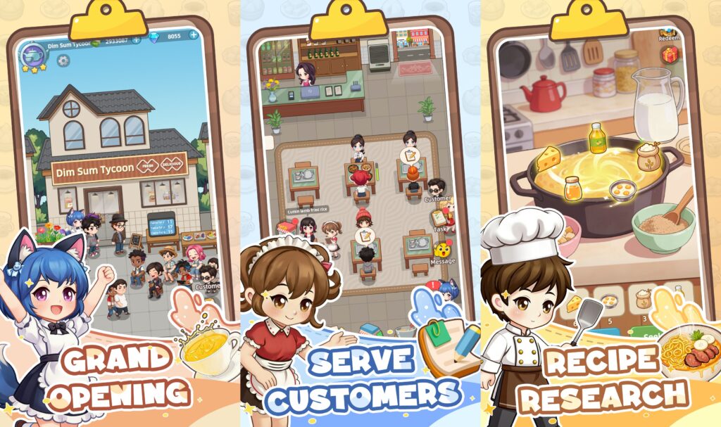 Dim Sum Tycoon เปิดให้บริการบนสโตร์ไทยแล้ว 3 Dim Sum Tycoon