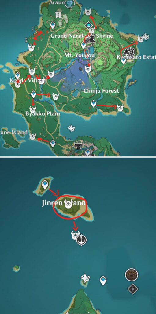 แฟนเกม Genshin Impact แจกเส้นทางฟาร์ม Nobushi Handguard