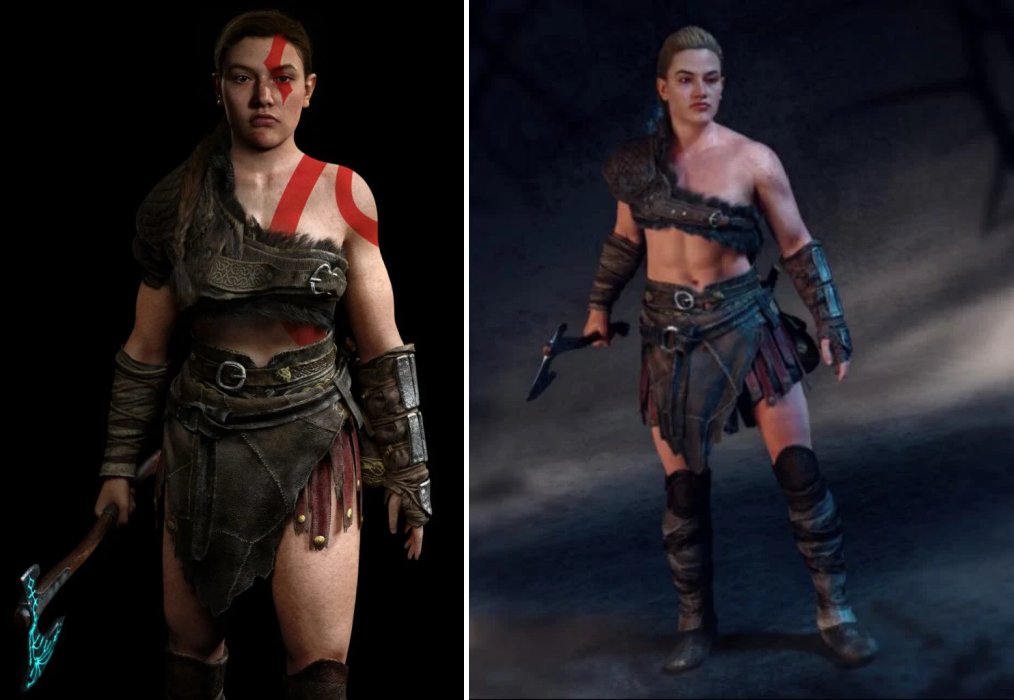 เมื่อ Abby กลายร่างเป็น Kratos