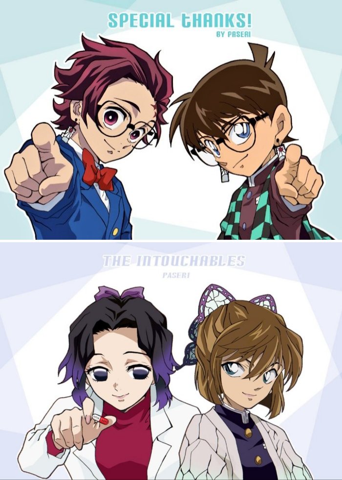 แฟนอาร์ตดาบพิฆาตอสูร x โคนัน