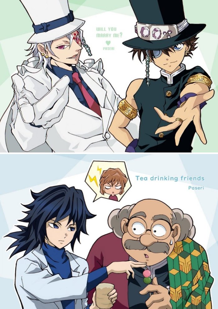 แฟนอาร์ตดาบพิฆาตอสูร x โคนัน