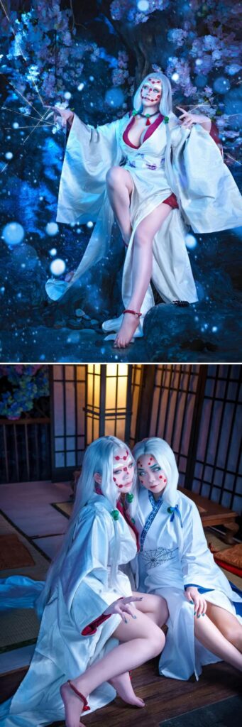 แฟนการ์ตูนดาบพิฆาตอสูรโชว์ผลงานคอสเพลย์เป็น อสูรแม่แมงมุม