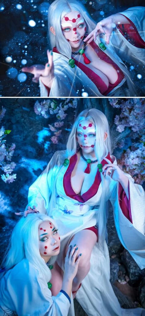 แฟนการ์ตูนดาบพิฆาตอสูรโชว์ผลงานคอสเพลย์เป็น อสูรแม่แมงมุม