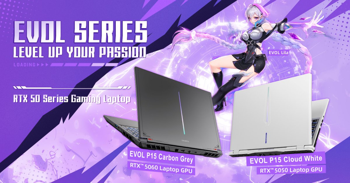 COLORFUL ประกาศเปิดตัวโน้ตบุ๊กเกมมิ่ง EVOL P15