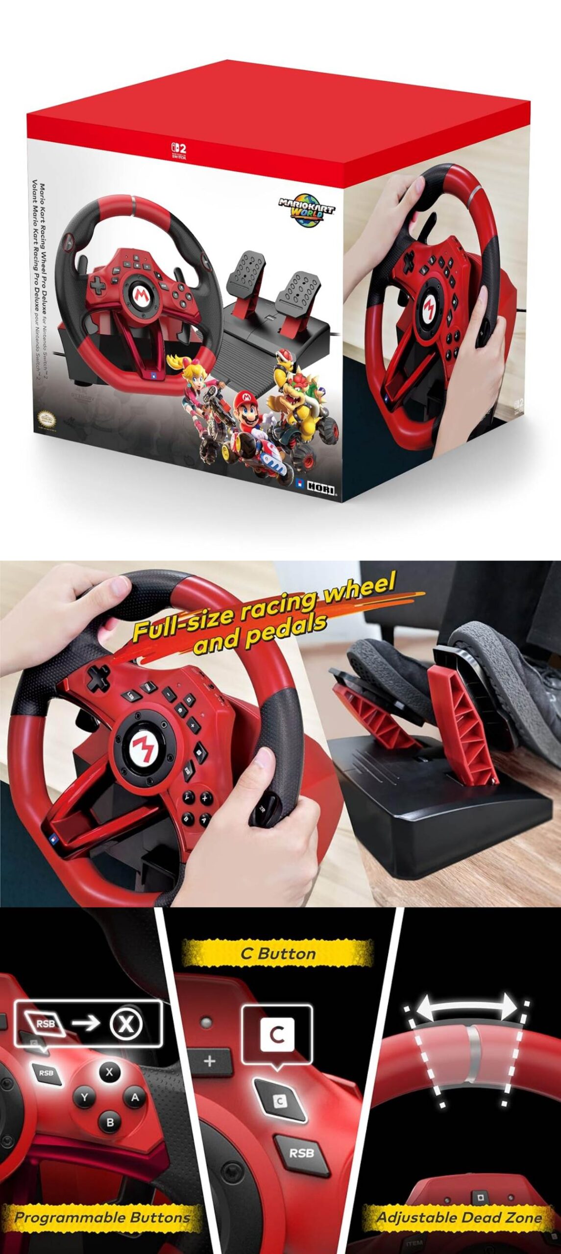 น่าเก็บ! HORI เปิดตัวชุดพวงมาลัย Nintendo Switch 2 ลิขสิทธิ์แท้