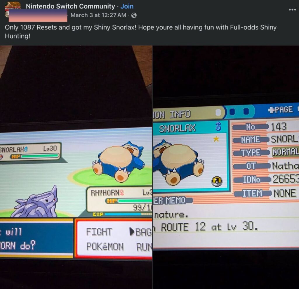 ไม่มูฟออน! ผู้เล่น Pokémon Fire Red & Leaf Green แห่รีเซ็ตเกมหาไชนี่คาบีก้อน