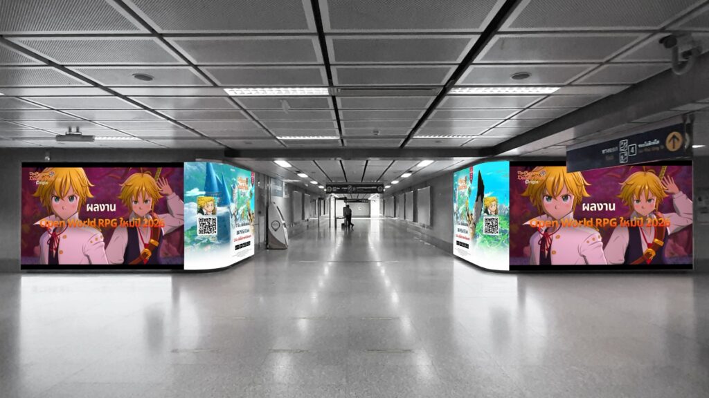 ‘The Seven Deadly Sins: Origin’ เปิดตัวแคมเปญโฆษณากลางแจ้งอย่างยิ่งใหญ่ระดับโลก