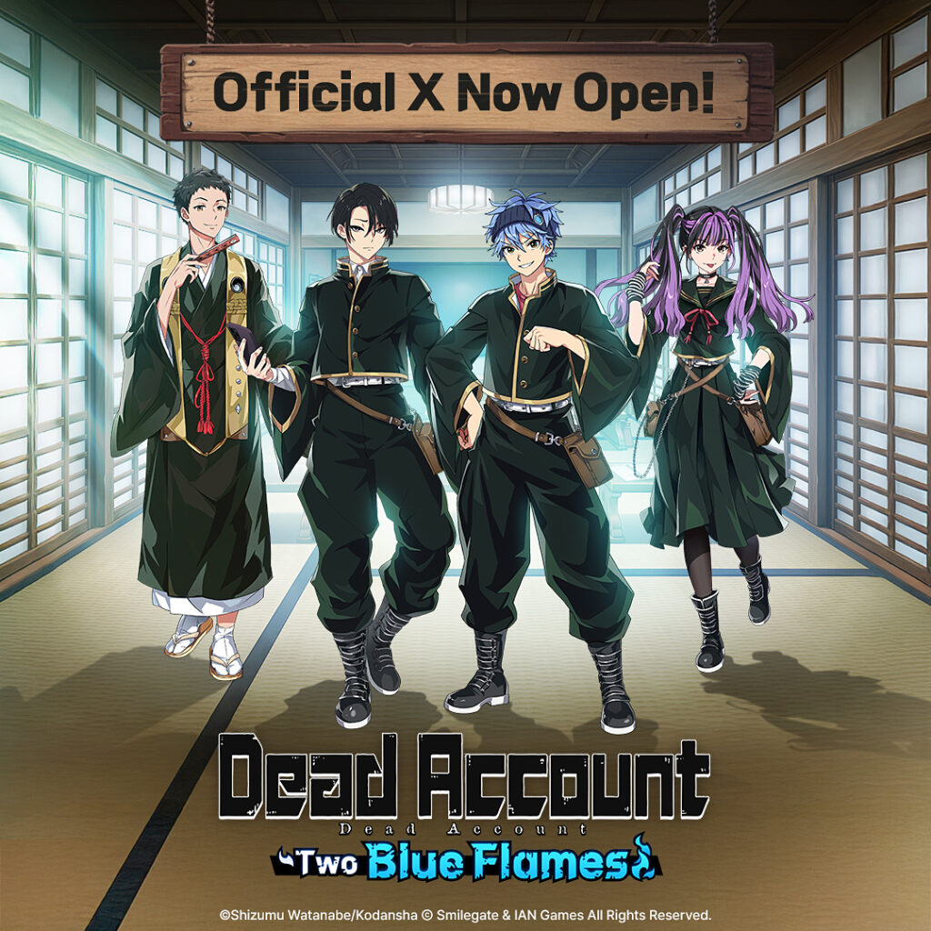 Dead Account: Two Blue Flames เวอร์ชั่นเกมมาแล้ว! พร้อมเปิดลงทะเบียนล่วงหน้าทั่วโลก