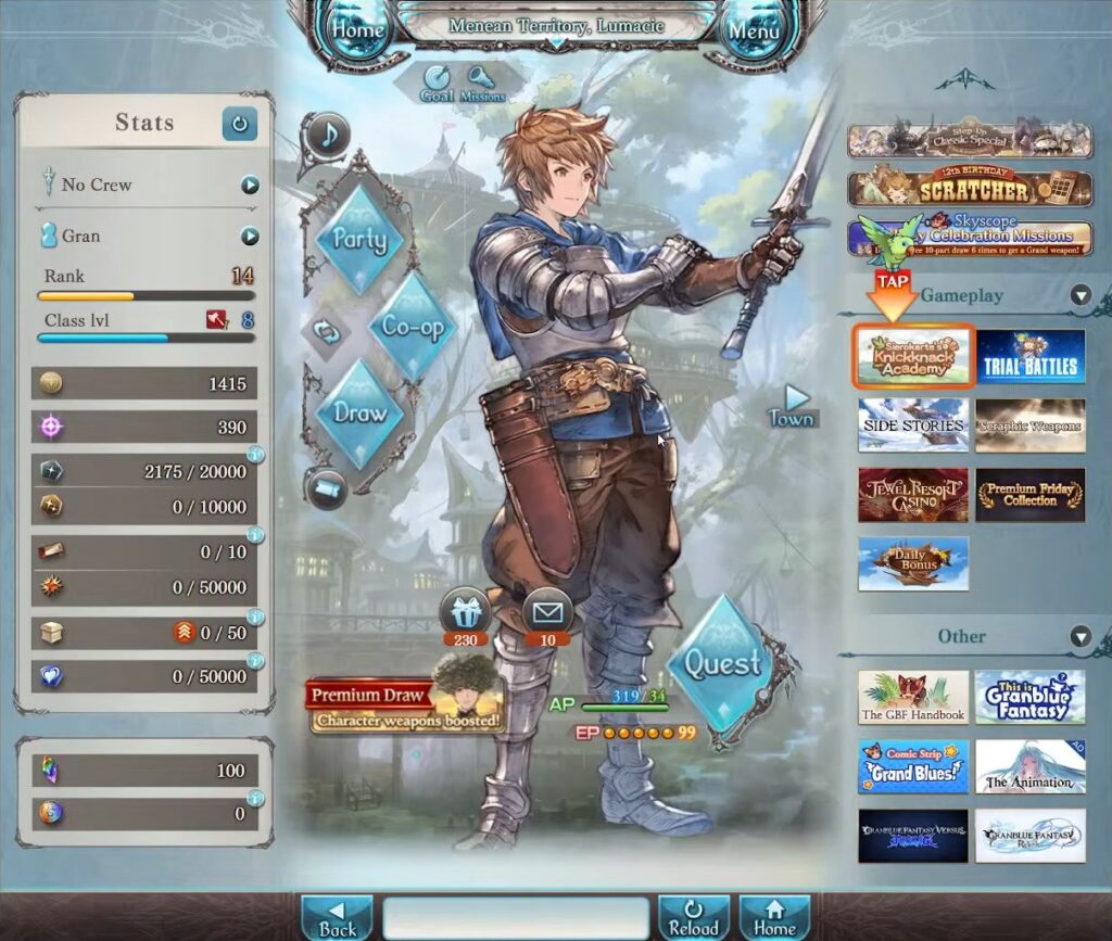 ป้ายยามือใหม่! ไกด์แนะนำแนวทางเบื้องต้น Granblue Fantasy