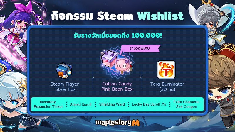 MapleStory M พร้อมขยายการผจญภัยรูปแบบ 2D ในตำนานบน Steam ในวันที่ 19 มีนาคมนี้