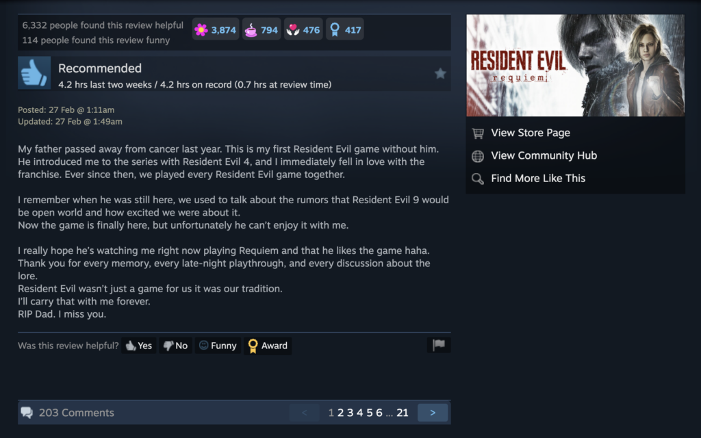 รีวิว Resident Evil Requiem จากผู้เล่นที่สูญเสียพ่อ กลายเป็นจดหมายแห่งความคิดถึง