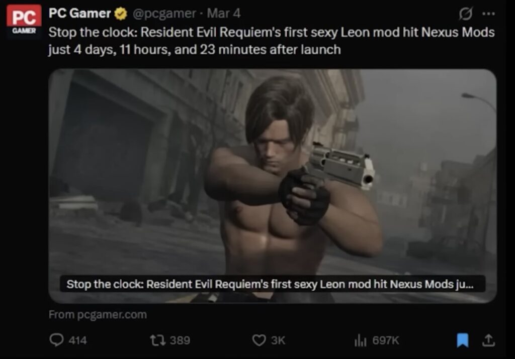 นักพากย์ก็ไม่รอด! เผยเหยื่อรายล่าสุดที่โดน Leon ใน Resident Evil Requiem ตกเต็ม ๆ