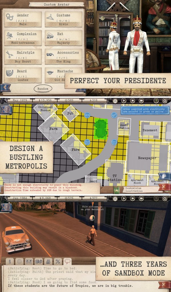 สวมบทเป็นผู้นำจอมเผด็จการ สร้างเมืองบนเกาะใน Tropico The People’s Demo
