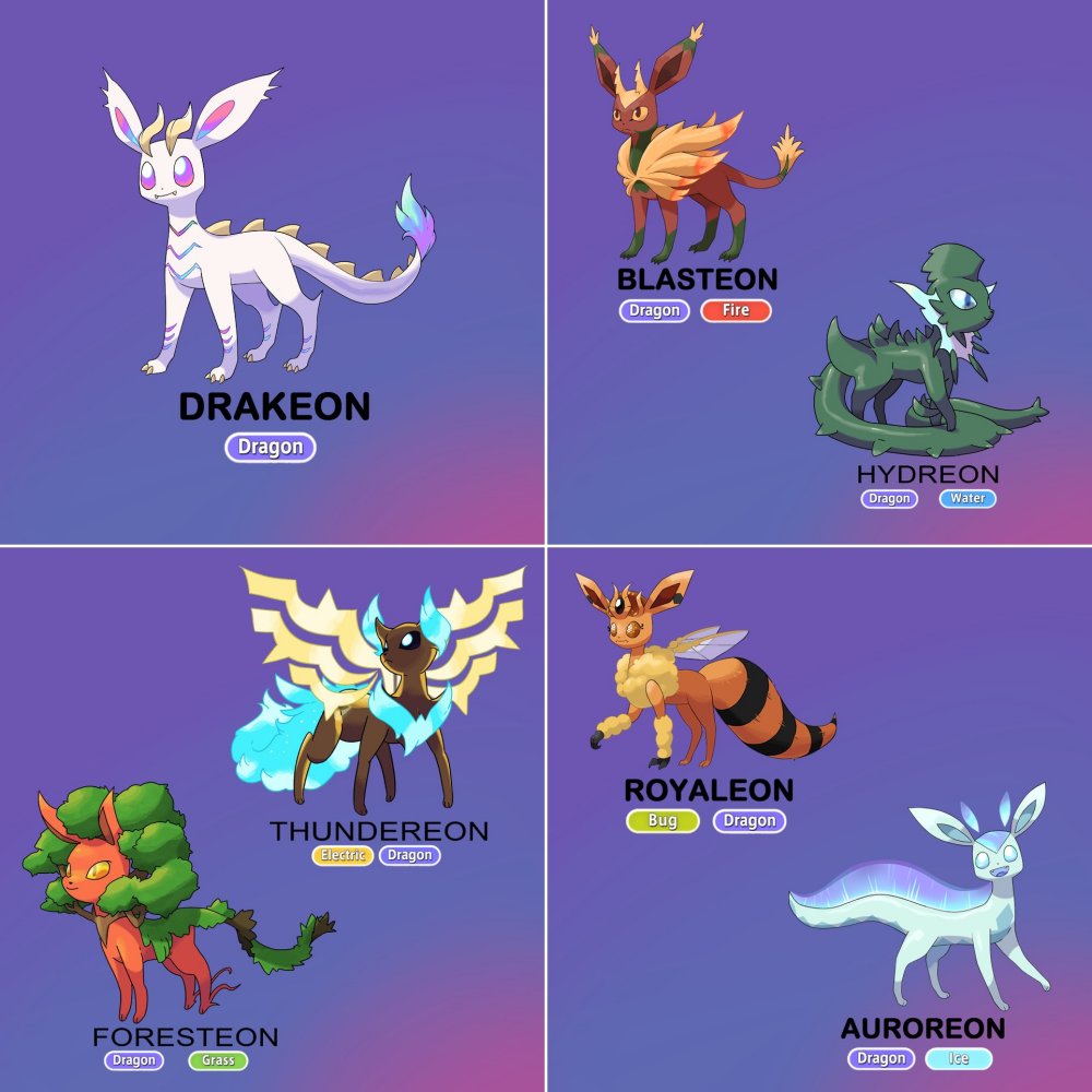 แฟนเกมจำลองภาพ Eevee จาก Pokemon ร่างมังกร