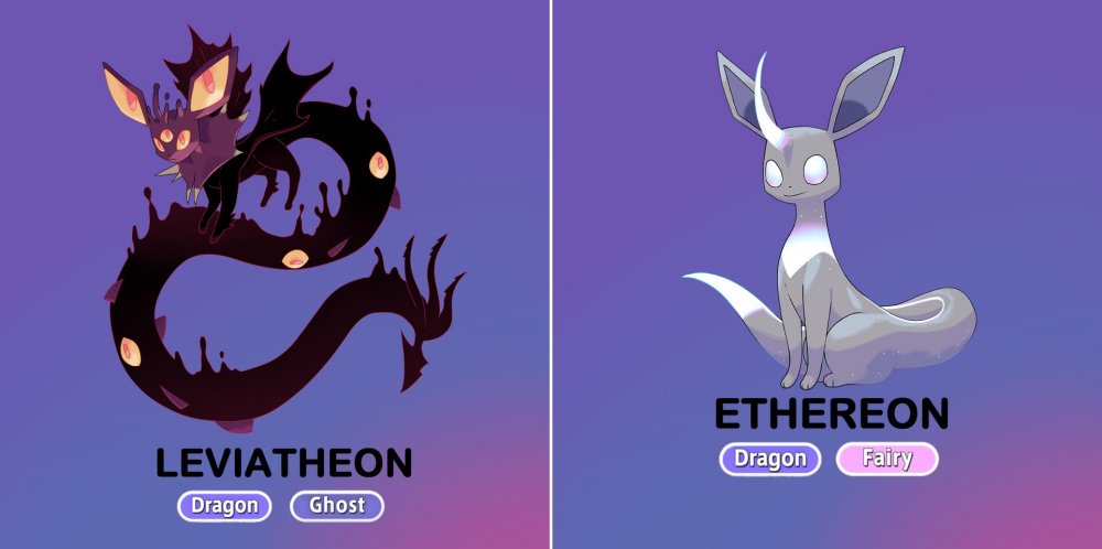 แฟนเกมจำลองภาพ Eevee จาก Pokemon ร่างมังกร