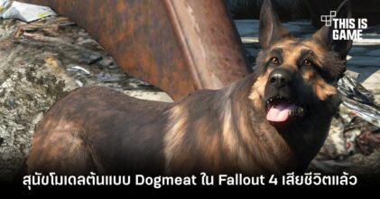 River สุนัขโมเดลต้นแบบ Dogmeat ใน Fallout 4 เสียชีวิตแล้ว