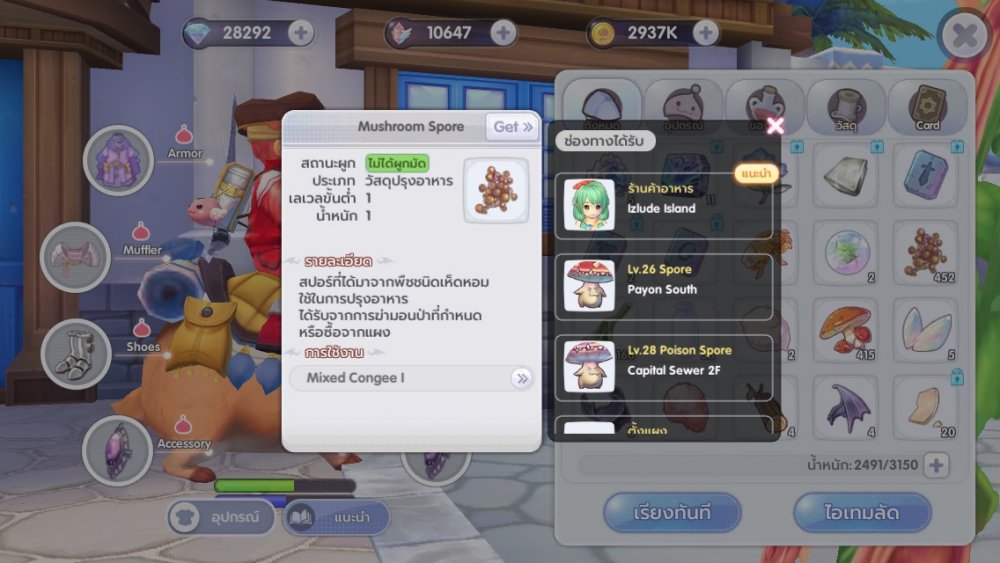 [ROX Tips] เทคนิคจัดการไอเทมในกระเป๋าไม่ให้น้ำหนักเกิน