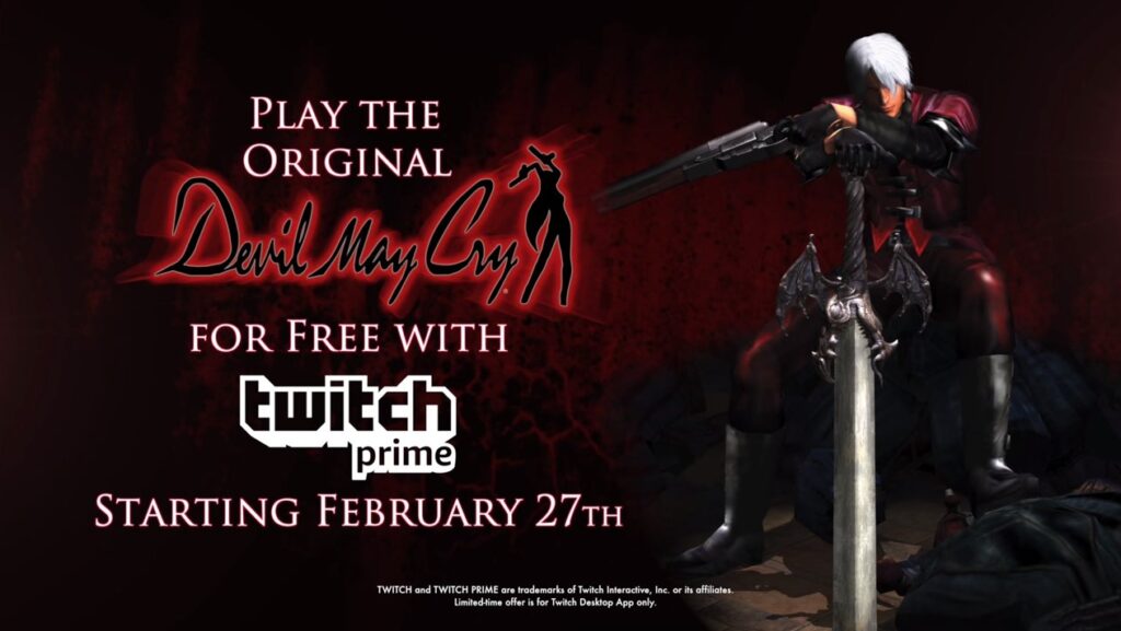 รอรับ! Twitch Prime ประกาศแจก Devil May Cry ภาคแรกฟรี!