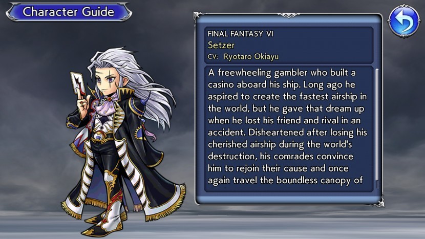 [ดีสอิสทิปส์] Dissidia FF Opera Omnia– วิเคราะห์ตัวละครในเกม Setzer