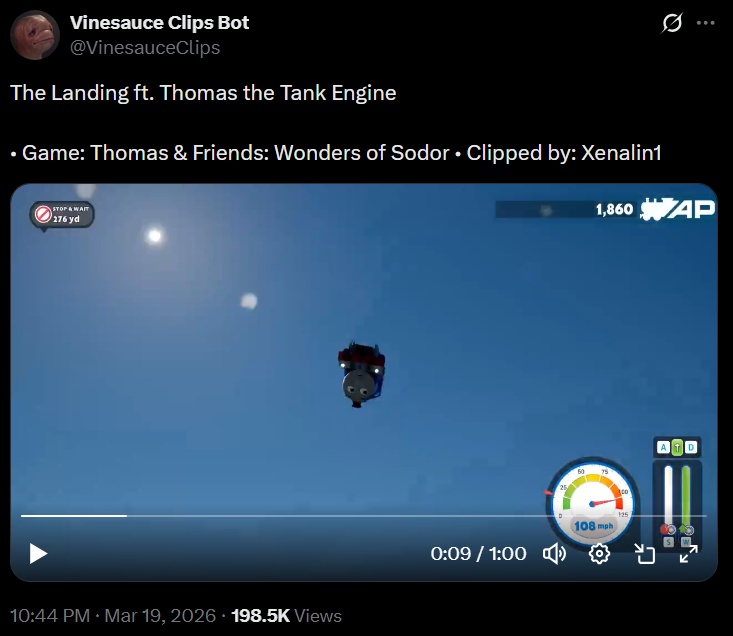 ไม่นะโทมัส! ผู้เล่นแห่อวดบัค (หรือฟีเจอร์?) ตกรางสุดฮาจาก Thomas & Friends: Wonders of Sodor