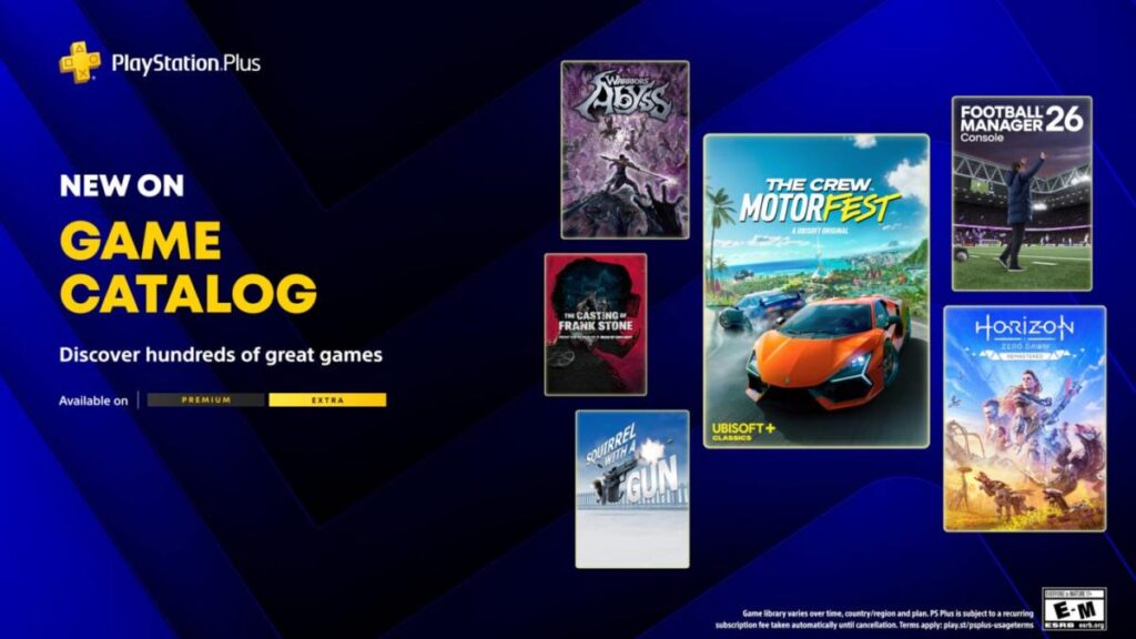 PS Plus Extra เตรียมเปิดให้เล่น Horizon Zero Dawn Remastered และ The Crew Motorfest