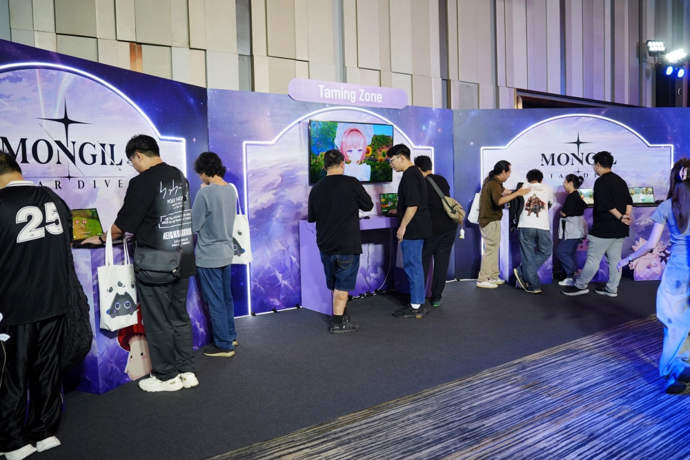 เน็ตมาร์เบิ้ลจัดงานแถลงข่าวเปิดตัว MONGIL: STAR DIVE 13 เน็ตมาร์เบิ้ลจัดงานแถลงข่าวเปิดตัว MONGIL: STAR DIVE