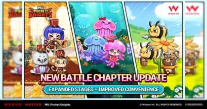 WEBZEN เพิ่มบทการต่อสู้ใหม่ใน MU: Pocket Knights