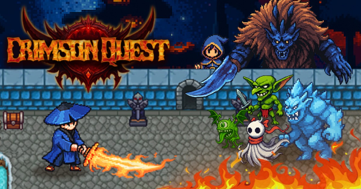 RPG Pixel Hero : Crimson Quest เปิดให้บริการบนสโตร์ไทยแล้ว 1 RPG Pixel Hero