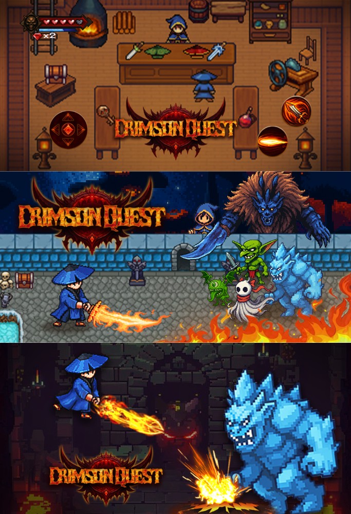 RPG Pixel Hero : Crimson Quest เปิดให้บริการบนสโตร์ไทยแล้ว 3 RPG Pixel Hero